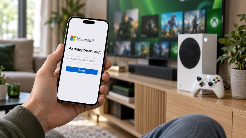 Активация кода Microsoft и Xbox