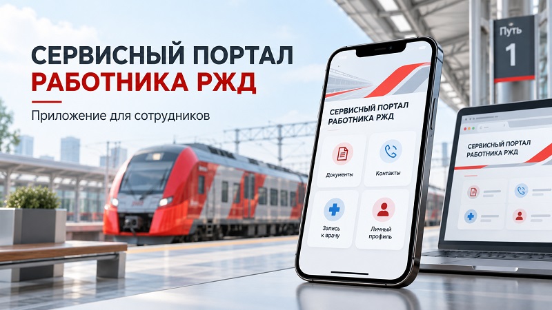 Приложение Сервисный портал работника РЖД